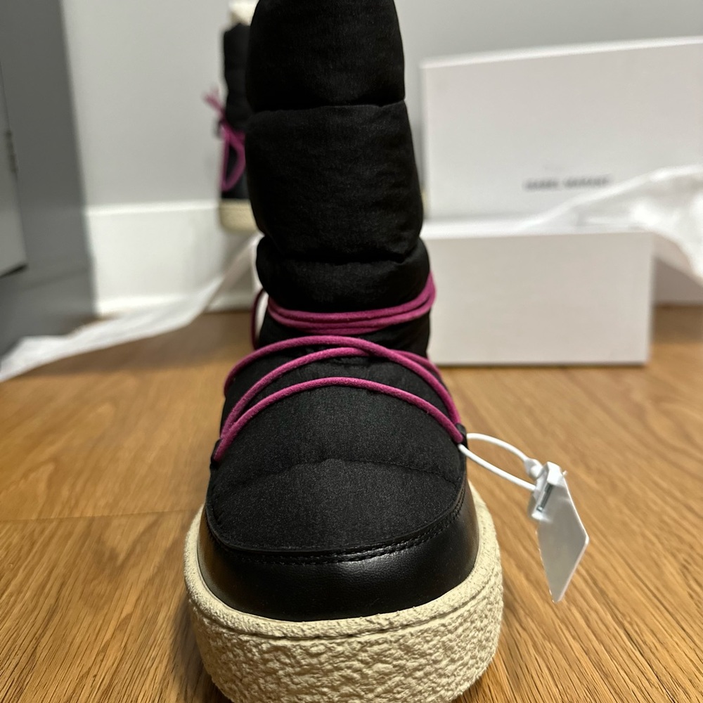 Isabel Marant Black Zenora Boots - Picture 9 of 11